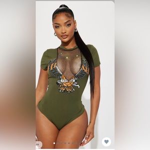 Olive bodysuit